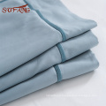 Panton color customized elastic around anti dust and mite fitted fitted bed sheet with zipper